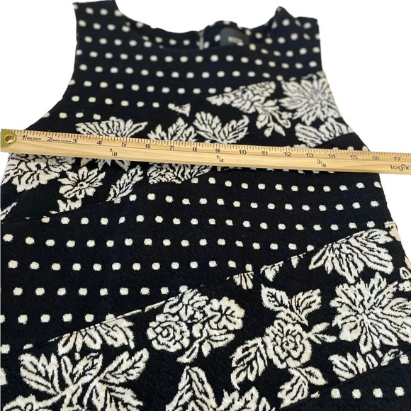Anthropologie Maeve Effemy Black & White Jacquard Shift Dress Size:M - Picture 11 of 12